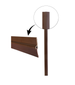 Fixo moll profil coupe-froid adhesive marron 1m – Image 2