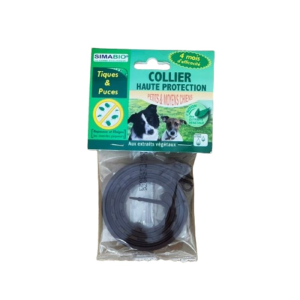 Collier pour chien anti tiques et puces naturel