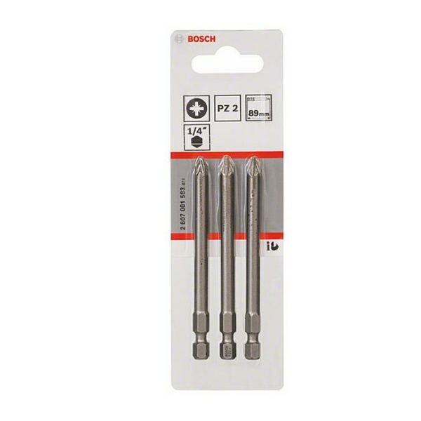 Jeu de 3 embouts pz2-89 extra dur BOSCH acc
