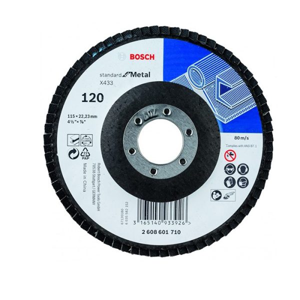 Plateau a lamelle 115mm g120 std metal BOSCH acc