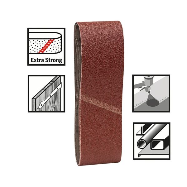 JEU 3 BANDES ABRAS 75X533MM G60 BOSCH ACC