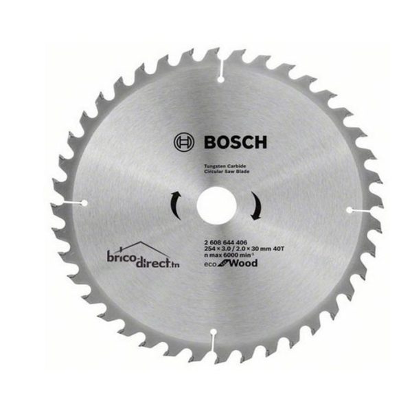 Lame circul 254x3.0/2.0x30 40t eco bois BOSCH acc