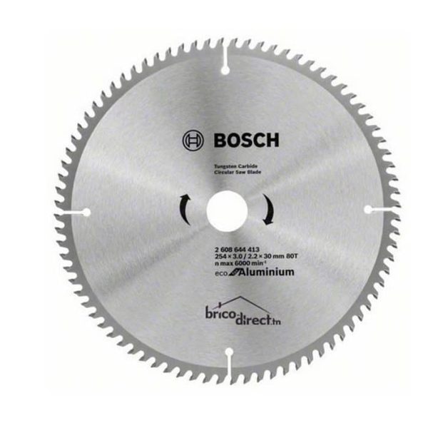 LAME CIRCUL 254x3.0/2.2x30 96T ECO ALU BOSCH ACC