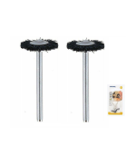 2 brosses soie couronne 403