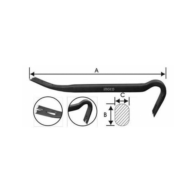 Pince Decoffrer 350X22X12Mm
