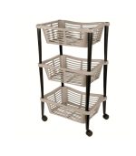 Chariot avec 3 paniers 40x30x60cm 2ass – Image 2