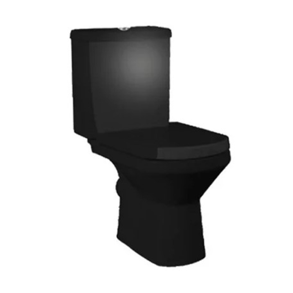 Pack complet WC monobloc Yveline noir + abattant