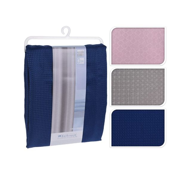 Rideau De Douche , 100% Polyester 3 Ass
