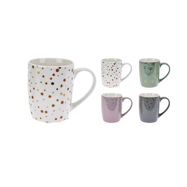 Mug 340Ml 4Ass Clr