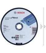 Disque abra troncon stand metal 125x1mm BOSCH acc – Image 2