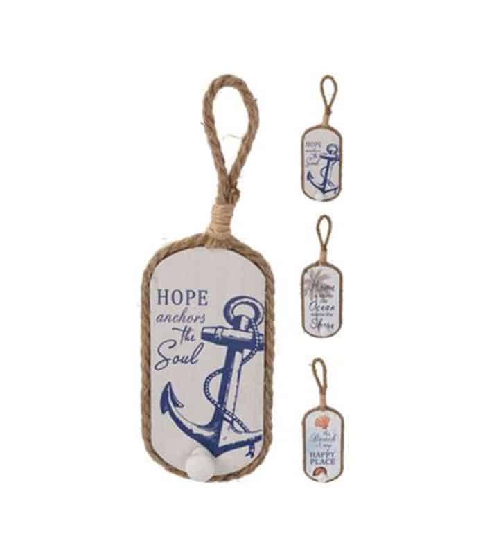 HANGTAG WOOD WITH ROPE 26CM HANGTAG WOOD WITH ROPE 26CM – Image 1