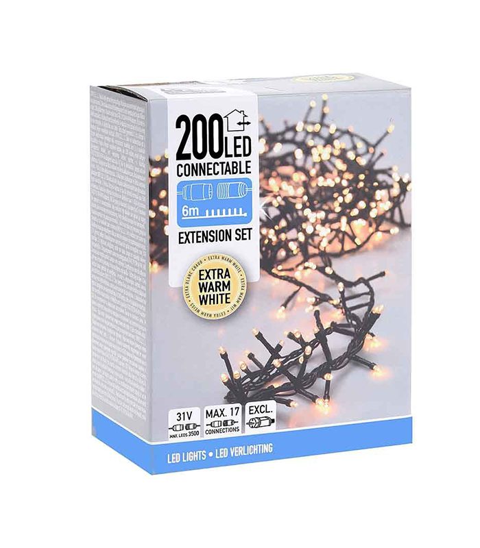 Guirlande lumineuse de noël connectable - 200 led