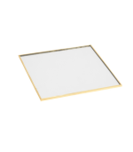 Plateau Miroir 15Cm Dore 2Ass – Image 2