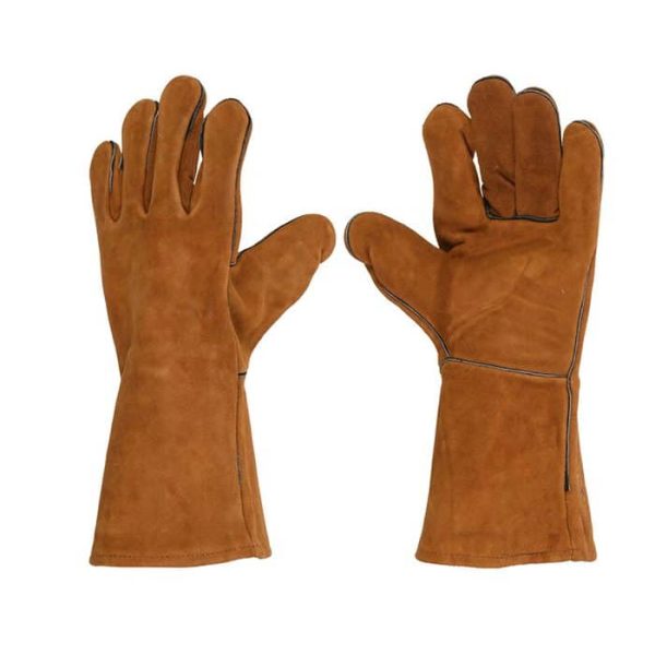 Gant barbecue 35cm marron