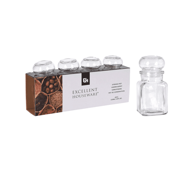 Pot Provision Verre 150Ml 4Pcs