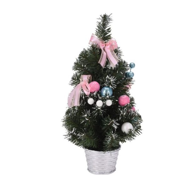 Sapin De Noël Artificiel Avec Neige Et Décorations 40 Cm