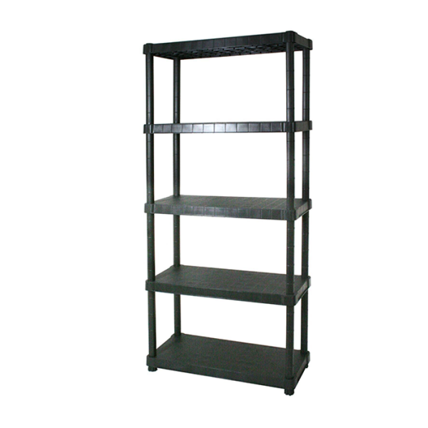 Étagère En Résine À 5 Niveaux 30X80 Cm Anthracite