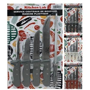 Set De 4 Couteaux + Fusil