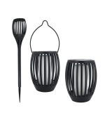 Lampe De Jardin Solaire Flamme H54 Cm Led