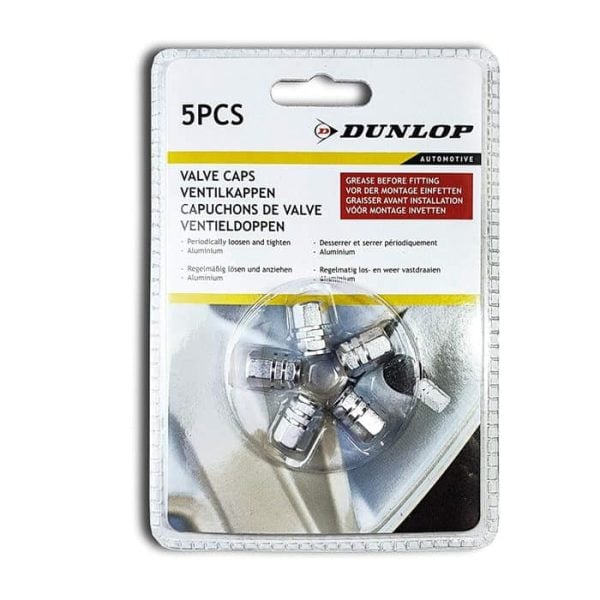 Capuchons valve 5pcs argent
