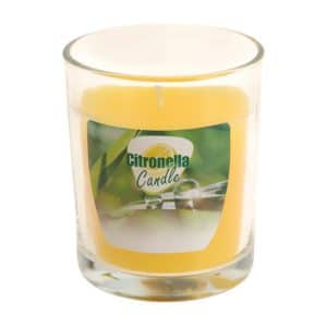 Bougie à la citronnelle dans un bocal en verre 7x8cm