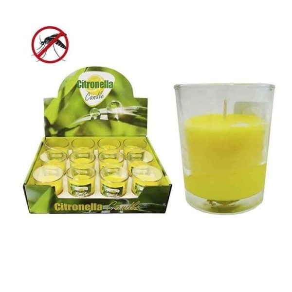 Bougie Citronnelle Gobelet En Verre De 50 Grammes 5X6Cm