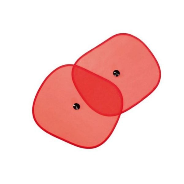Pare Soleil De Voiture Rouge 2Pcs 36X44Cm