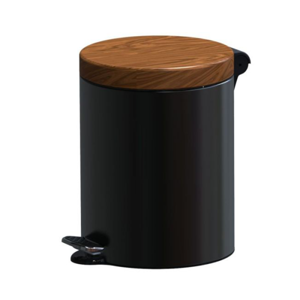 Poubelle À Pédale 5L Noir