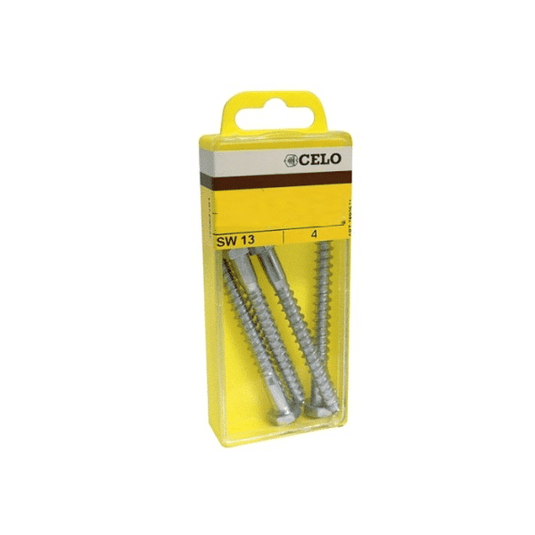 Blister Vismetrique Tete Hex M4X15 Mm Zingue