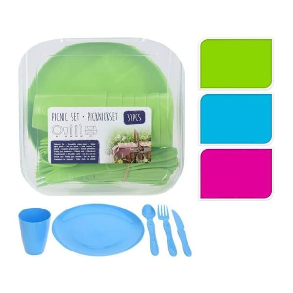 Set Picnick Pp 31Pces 3Ass