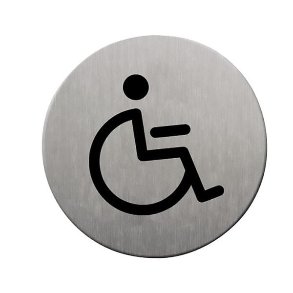 Plaq Signalisation 100X100Mm Personnes Handicapées