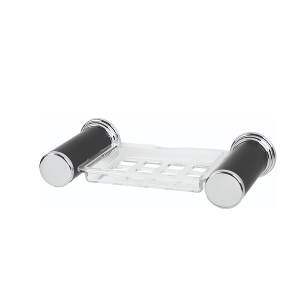 Porte Savon Danubio Noir/Chrome
