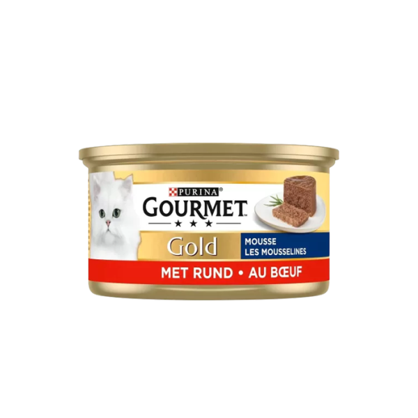Pat Chat Gourmet Gold Mousselines Au Boeuf 85G