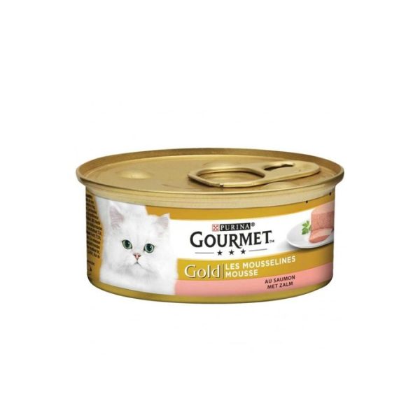 Pat chat gourmet mousselines au saumon 85g
