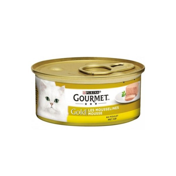 Pat Chat Gourmet Mousselines Au Poulet 85G