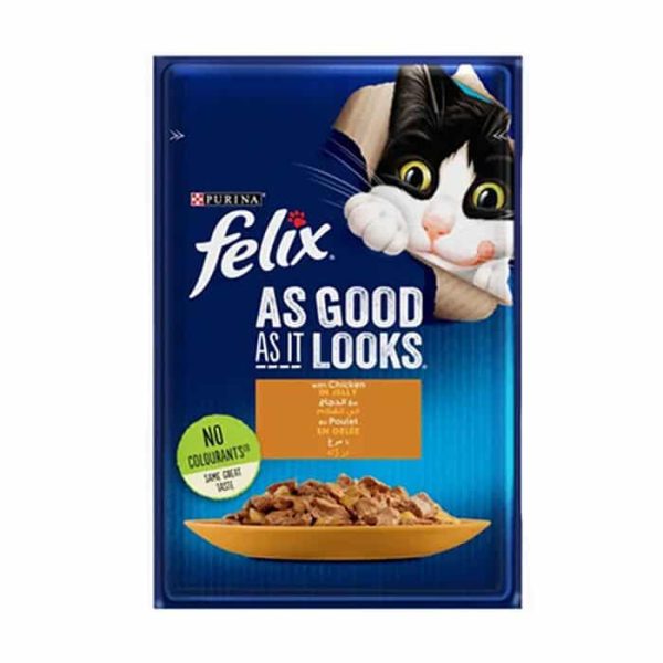 Pochon Chat Felix Poulet En Gelee 85Gr