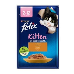 Pochon Félix pour chat junior au poulet 85 g