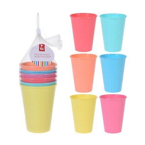 Goblet en pp set de 6 pièces 6 assortiments au choix