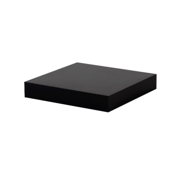 Étagère Murale Noir Brillant 23X23,5Cm