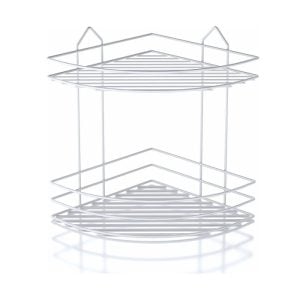 Étagère Salle De Bain 30X24X24Cm Blanc 2 Niveaux