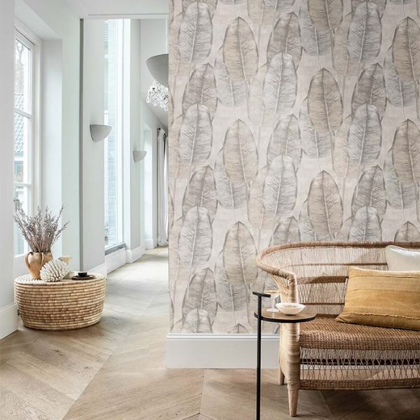 Papier Peint Rubbertree Beige