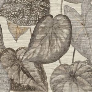 Papier Peint Tropical Leaves Beige