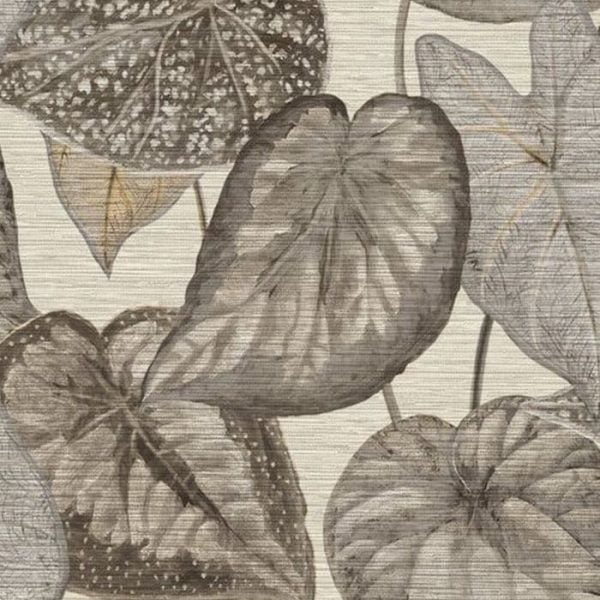 Papier Peint Tropical Leaves Beige