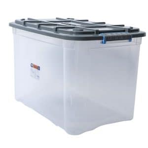 Boîte De Rangement Solid Cargo 59L 58X38,5X43Cm Gris/Transparent