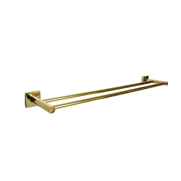 Porte Serviette Double 60Cm Dore