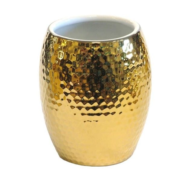 Gobelet karat en céramique dore