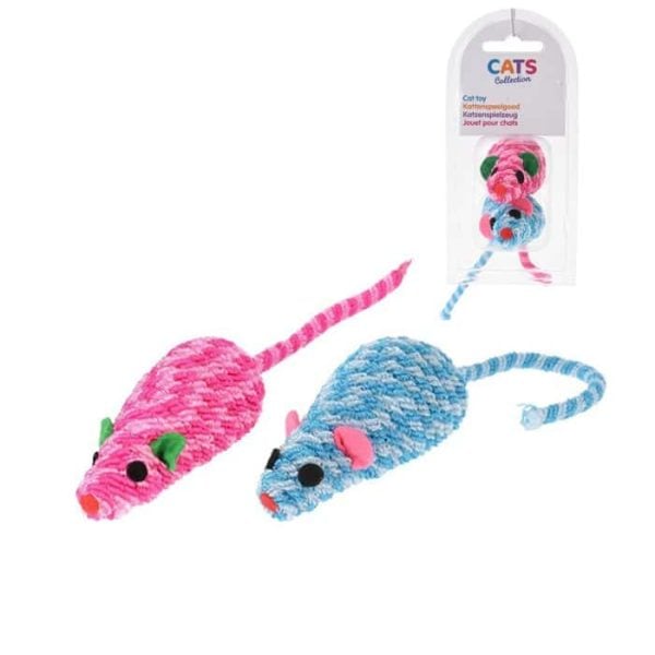 JOUETS CHAT,SOURIS, 2ASS, 7CM,