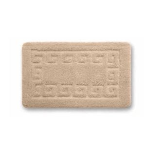 Set Tapis Sdb 80X50 Et 50X40 Grec Beige