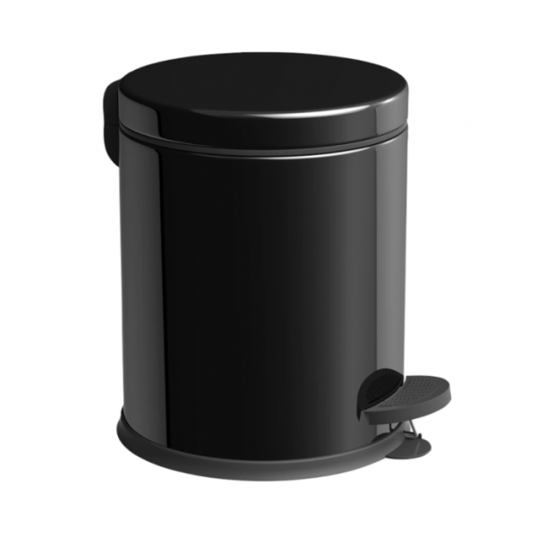 Poubelle À Pédale 12L Noir