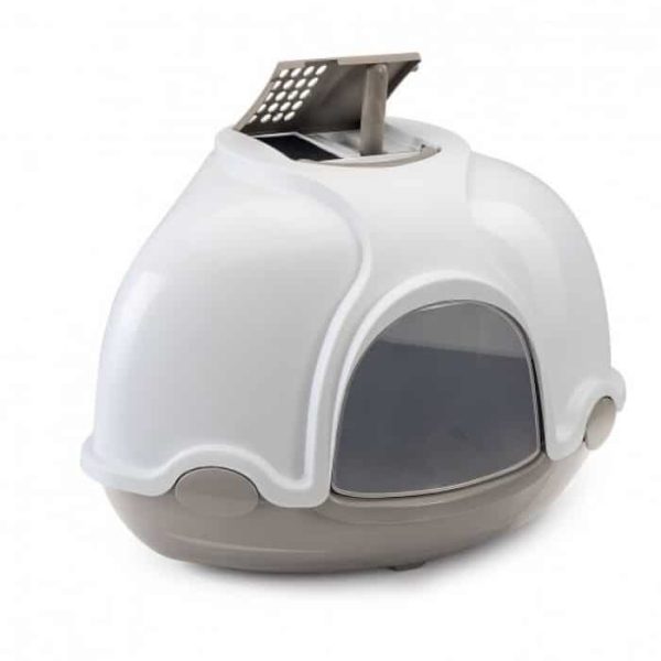 Maison De Toilette Pour Chat Gris - Imac